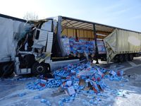 Bild: PP Mannheim
Lkw-Auffahrunfall Autobahn