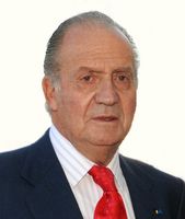 König Juan Carlos I. (2009). Er war von 22. November 1975 bis 2. Juni 2014 König von Spanien. Der aus dem Haus der Bourbonen stammende Monarch ist Mitglied im Club of Rome und der Bruderschaft St. Christoph.