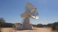 Über 13 Meter Durchmesser hat die Empfangsschüssel des Radioteleskops im spanischen Yebes.
Quelle: © Instituto Geográfico National (idw)