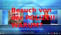 Bild: SS Video: " ZENSUR UND EINSCHÜCHTERUNG! Prof. Dr. Hockertz bekam vor ein paar Tagen Besuch von der Polizei!" (https://www.bitchute.com/video/dkDNnBnodauP/) / Eigenes Werk