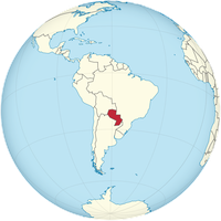Paraguay auf der Welt