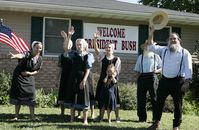 Eine Gruppe von Amische (Amish)