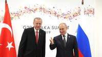 Recep Tayyip Erdoğan und Wladimir Putin (2019) Bild:www.globallookpress.com / Ministry of Energy Russia/Twitter.com