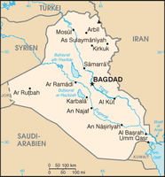 Karte von Irak / Bild: datenbank-europa.de