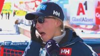 In Tränen aufgelöst: Die norwegische Skirennfahrerin Ragnhild Mowinckel im TV-Interview nach ihrer Disqualifikation beim Weltcup in Sölden.