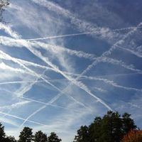 Chemtrails am 18.10.2012 über Büdingen