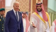Archivbild: Präsident Joe Biden trifft sich mit dem saudischen Kronprinzen Mohammed Bin Salman im Al-Salman-Königspalast in Dschidda, Saudi-Arabien.
