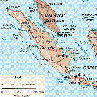 Karte von Sumatra Bild: U.S. Central Intelligence Agency 