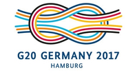 Kreuzknoten als Logo des G20-Gipfeltreffens in Hamburg 2017