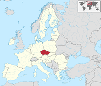 Tschechien auf der Karte