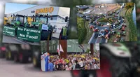 Bauernproteste in den Niederlanden 2022 Bild: Screenshot (4): Twitter; Collage: Wochenblick / Eigenes Werk