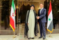 Baschar al-Assad und Ebrahim Raisi (2021)