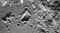 Ein Bild des Kraters Zeeman nahe dem Südpol auf der Rückseite des Mondes Bild: Sputnik / Pressedienst der russischen Raumfahrtbehörde Roskosmos