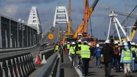 Instandsetzung der Krim-Brücke am 20. Oktober  Bild: Sputnik / Konstantin Michaltschewski
