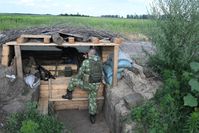 Russischer Soldat an der Kontaktlinie im Gebiet Saporoschje, 12. Juli 2023. Bild: ALEXEI MAISCHEW / Sputnik
