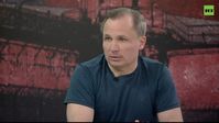Konstantin Jaroschenko bei seinem Interview mit RT am 28. April 2022 Bild: RT