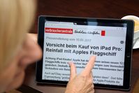 Verbraucherzentrale NRW rät zur Vorsicht beim Kauf von iPad Pro: Reinfall droht mit Apples Flaggschiff. Bild: "obs/Verbraucherzentrale Nordrhein-Westfalen e.V."