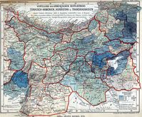Armenisch besiedelte Regionen 1896; Karte aus Petermanns Geographische Mitteilungen