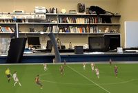 Fußball auf dem Tisch daheim: System erstellt 3D-Match.
