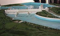 Modell des Drei-Schluchten-Damms. Bild: Tthomas Matthes