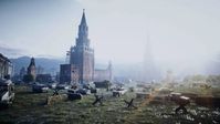 Eine 3D-Darstellung des Roten Platzes in Moskau im Augenblick der Apokalypse Bild: Gettyimages.ru / Pavel Chag