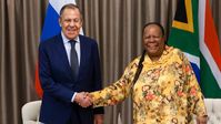 Der russische Außenminister Sergei Lawrow und die Außenministerin Südafrikas Naledi Pandor in Pretoria, Südafrika, 23. Januar 2023. Bild: www.globallookpress.com / MFA Russia/Globallookpress