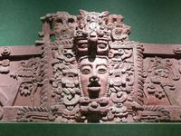 Maya Maske aus dem National Museum of Anthropology in Mexico City