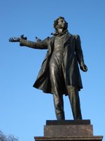 Puschkin-Denkmal in Sankt Petersburg. Bild: Markus Bernet / wikipedia.org