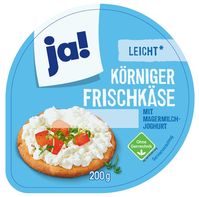 ja! Körniger Frischkäse  Bild: Berglandmilch eGen Fotograf: Berglandmilch eGen