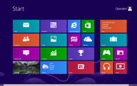Screenshot vom Windows 8 Pro: Startscreen. Bild: Microsoft