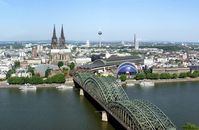 Blick über das Zentrum Kölns.