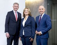 Geschäftsleitung der WIBank, v.l.n.r.:Dr. Michael ReckhardJudith MandelGottfried Milde (2025) Bild: Wirtschafts- und Infrastrukturbank Hessen Fotograf: Martin Joppen