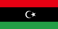 Die Flagge Libyens