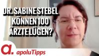 Bild: SS Video: "Interview mit Dr. Sabine Stebel – “Können 100 Ärzte lügen?”" (https://tube4.apolut.net/w/5qJBQu8FN4fY6crqjUpkCQ) / Eigenes Werk