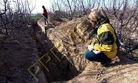 Ausgrabungen (Grundmauern) der Palastanlage auf der Südseite des Zhao Ling