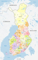 Die Verwaltungsgliederung Finnlands