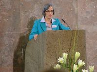 Sylvia Schenk auf der Mitgliederversammlung des DOSB am 21. März 2015 in der Frankfurter Paulskirche