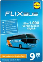 Mit Lidl und Flixbus für 9,99 Euro durch Deutschland reisen. / Bild: "obs/LIDL Dienstleistung GmbH & Co. KG"