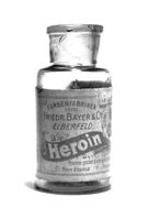 Heroin-Medikamentenflasche von Bayer
