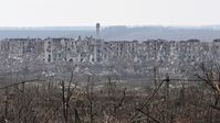 Zerstörungen in Soledar, nordöstlich von Artjomowsk, 11. März 2023 Bild: Sputnik / Евгений Биятов/РИА Новости