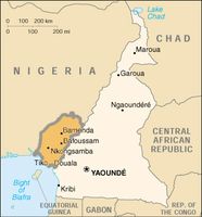 Lage Südkameruns in Kamerun