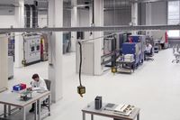 Teilansicht des Fraunhofer ISE ServiceLab Batteries.
Quelle: © Fraunhofer ISE (idw)