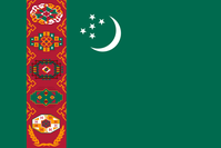 Flagge von Turkmenistan