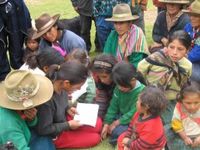 Quechua Leute in Conchucos District, Peru