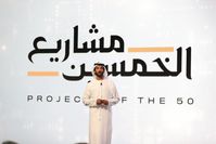 HE Abdulla Bin Touq, Wirtschaftsminister der VAE, präsentiert die neue Initiative "Projects of the 50" Bild: United Global Emirates Fotograf: United Global Emirates
