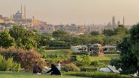 Blick vom Al Azhar-Park auf Kairo. Bild: ZDF Fotograf: Katrin Sandmann