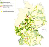 Wildkatzenkarte 1: Aktuelle Projekte zur Rettung der Wildkatze mit Planung der Korridore und der Lockstockerfassungen. Bild: BUND