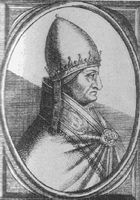 Papst Gregor X., der das Konklave als gültige Papstwahlform festlegte