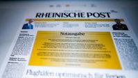 Die "Notausgabe" der Rheinischen Post vom 19. Juni 2023. Bild: Legion-media.ru