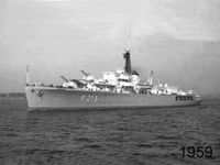 Schulfregatte Graf Spee im Jahr 1959 Bild: Marine